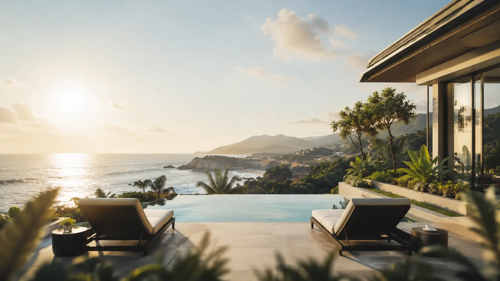 Relaxing resort view
